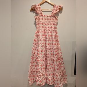 Hill House Ellie Nap Dress Mermaid Orange Red Cottagecore